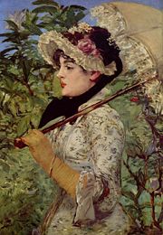 Woman with a parasol, by Édouard Manet, 1881.