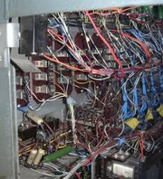 IBM 650 front panel wiring.