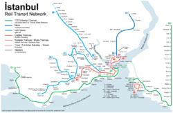 İstanbul rail transit map