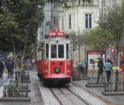 Historic tram on İstiklal Avenue