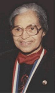 Rosa Parks with the NAACP's highest award, the Spingarn Medal, in 1979.