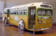 The No. 2857 bus on which Rosa Parks was riding before she was arrested (a GM "old-look" transit bus, serial number 1132), is now a museum exhibit at the Henry Ford Museum.