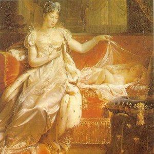 Napoleon's second wife, Marie Louise with her son Napoleon II