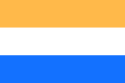 The so-called Prinsenvlag (Prince's flag), based on the colours in the coat of arms of William of Orange, was used by the Dutch rebels, and forms the basis of the current flag of the Netherlands.