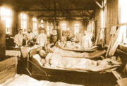 1892 Cholera outbreak in Hamburg, Germany, hospital ward