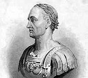 An engraving depicting Gaius Julius Caesar.