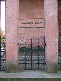 Immanuel Kant's tomb today