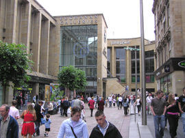 One of John Lewis' flagship branches in Glasgow's Buchanan Galleries mall