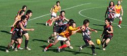 Japan's national team, the Samurai vs Melbourne Vietnam from 2006 tour of Australia.