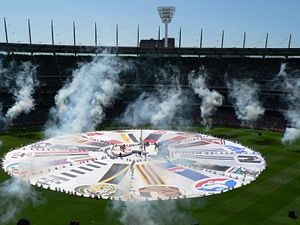 Part of the 2006 AFL Grand Final pre-match entertainment.  The AFL Grand Final is one of the most watched sporting events on television in Australia and attracts a growing world-wide audience.