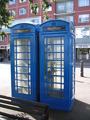 A Guernsey Telecom (now owned by Cable and Wireless Guernsey) telephone box