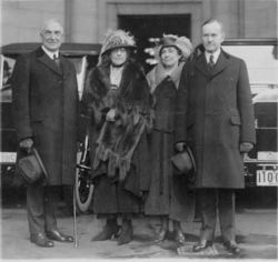 President Harding and Vice President Coolidge and their wives.