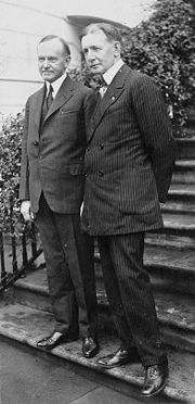 Coolidge with his Vice President, Charles G. Dawes.
