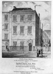 100 Pall Mall, the home of the National Gallery from 1824 to 1834.