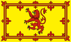 The Royal Standard of Scotland, first adopted by king William I, (1143–1214).