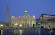 St. Peter's Square in the early morning.