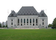 The Supreme Court of Canada in Ottawa, west of Parliament Hill.