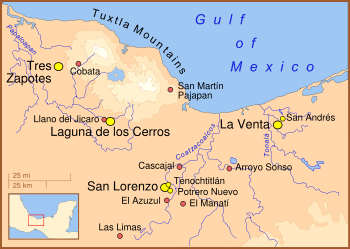 The Olmec heartland.