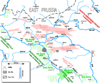 Positions prior to the battle.