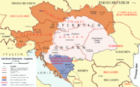 Difference between the borders of the Kingdom of Hungary before and after the Treaty of Trianon.