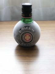 A cold bottle of Unicum