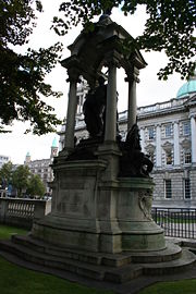 Monument to Frederick Temple in the grounds of Belfast City Hall, Northern Ireland