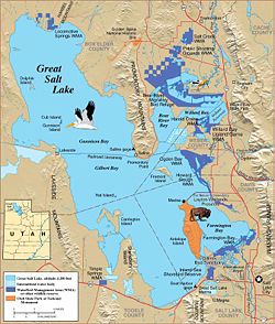 Map of Great Salt Lake