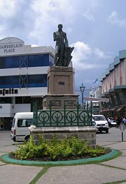 Statue of Nelson in National Heroes Square which predates the more famous Nelson's Column by some 27 years.