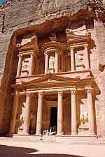 The ancient city of Petra.
