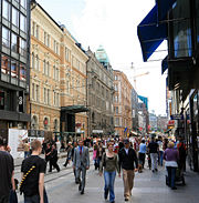 Aleksanterinkatu, a commercial street.