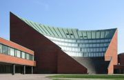 Auditorium in the Helsinki University of Technology's main building, designed by Alvar Aalto.