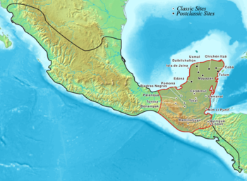 Extent of the Maya civilization