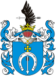Dołęga coat-of-arms, hereditary in Skłodowska's family.