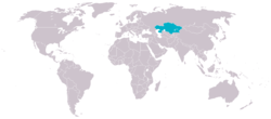 Location of Kazakhstan
