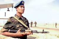 Kazakhstani soldier