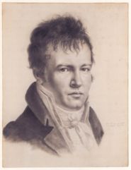 Self portrait of Alexander von Humboldt, one of the early pioneers of geography