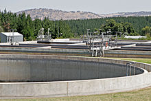 Sewage treatment plant, Australia.
