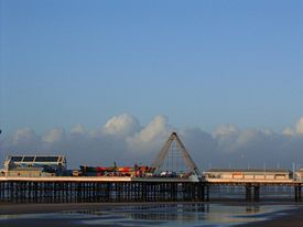 Blackpool's Central Pier in Winter