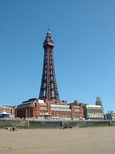 Blackpool Tower, a Blackpool landmark.