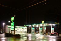 BP gasoline station in Zanesville, Ohio using previous BP prototype.