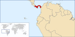 Location of Panamá