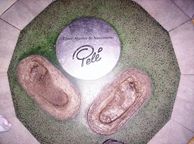 The marks that Pelé left inside the Maracanã Stadium