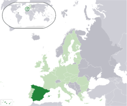 Location of Spain