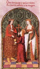 Equal partners: King Ferdinand II of Aragon and Queen Isabella I of Castile, the Catholic Monarchs.