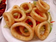 A type of Spanish cuisine known as "Tapa de calamares".