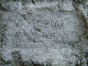 A Roman inscription at the castle hill of Trenčín (178-179 AD).
