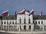 Slovakia's Presidential Palace in Bratislava (Pozsony)