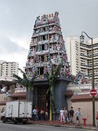 Built in 1843, the Sri Mariamman Temple is the largest Hindu temple in Singapore. It is also one of the many religious buildings marked as national monuments for their historical value.