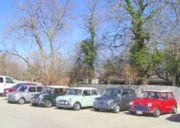 A typical meeting of the Mini Owners of Texas club in Grapevine, Texas.