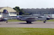 Civilian operated Gloster Meteor NF 11 (Registered G-LOSM) painted as Royal Air Force Serial WM167 at Kemble, England, 2003